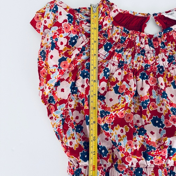 Crewcuts Floral Printed Flutter Sleeve Voile Dress Girls Size 12 - Picture 12 of 12